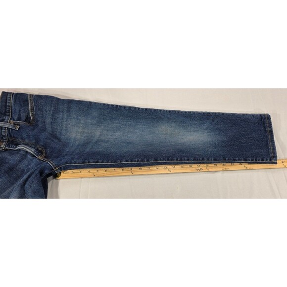 Lands End Mens Jeans Square Rigger Straight Leg Medium Wash Stretch Denim 35x26 - Picture 14 of 16